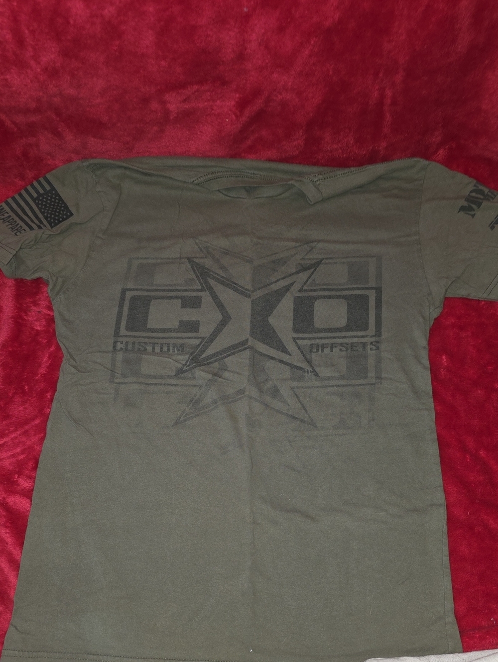 Custom Offsets Olive Graphic Short Sleeve Tee